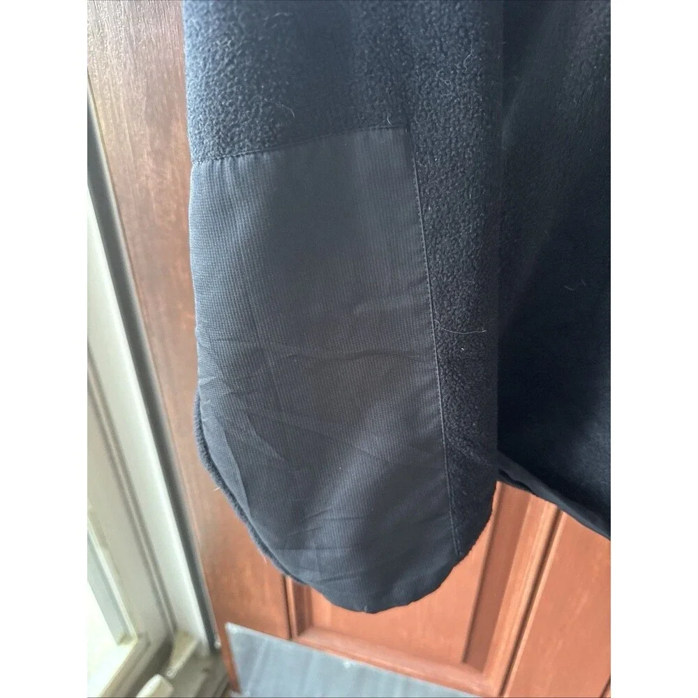 Vintage NASCAR Official Member Fleece/Nylon Hybrid Jacket Men’s 2XL Black Zip-Up